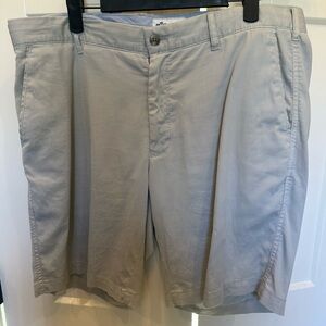 Peter Millar Light Gray Flat Front Shorts